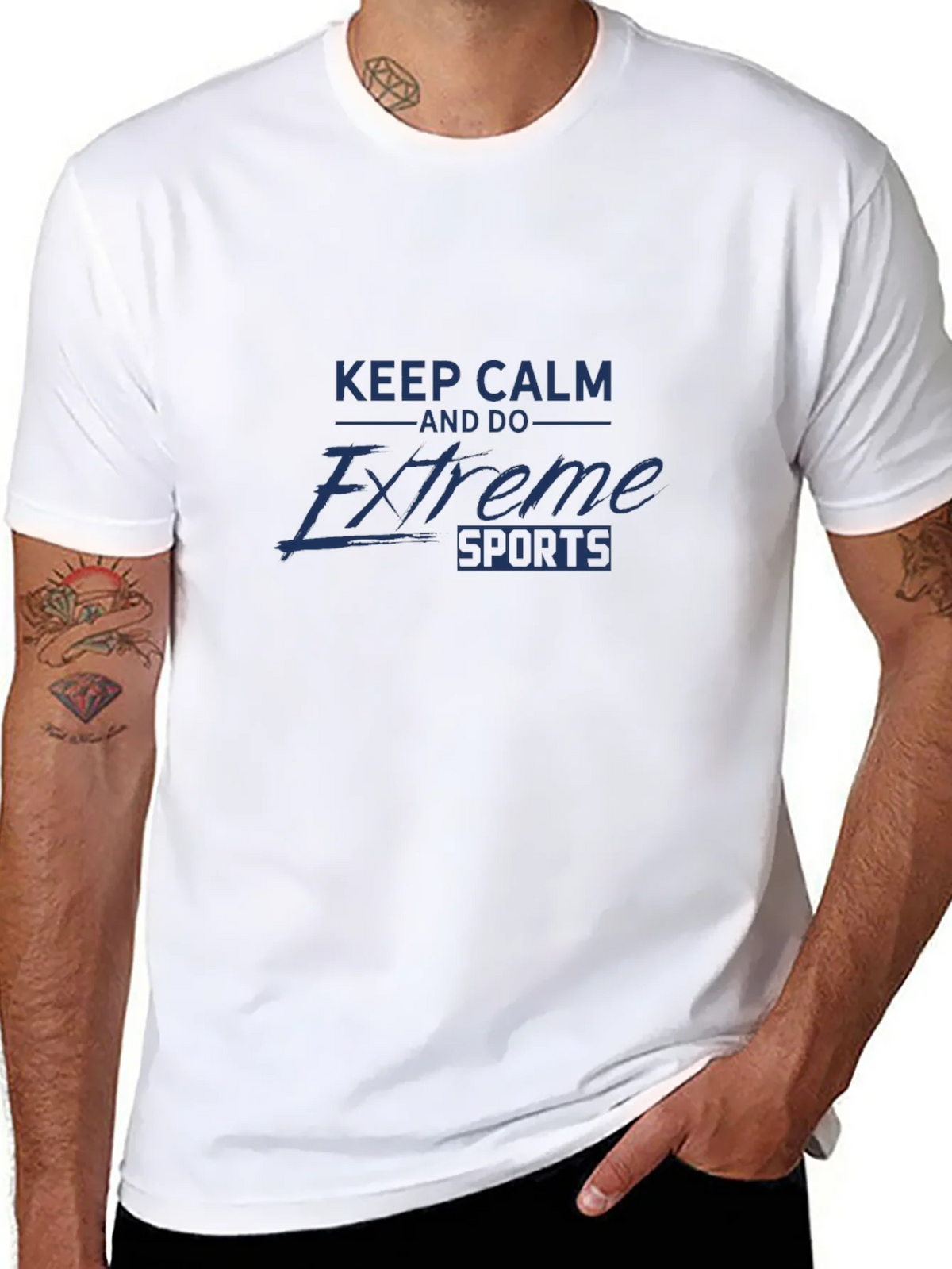 Keep Calm and Do Extreme Sports - Black T-Shirt product image 7
