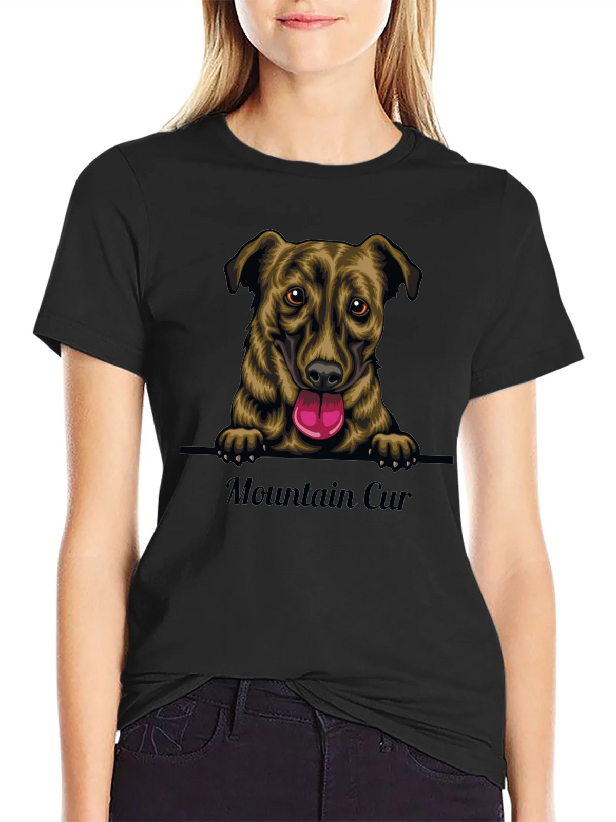 Mountain Cur Dog Graphic T-Shirt product image 2
