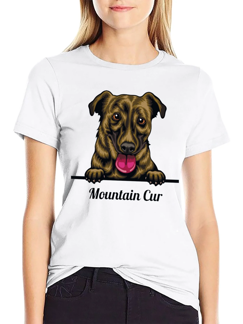Mountain Cur Dog Graphic T-Shirt product image 8