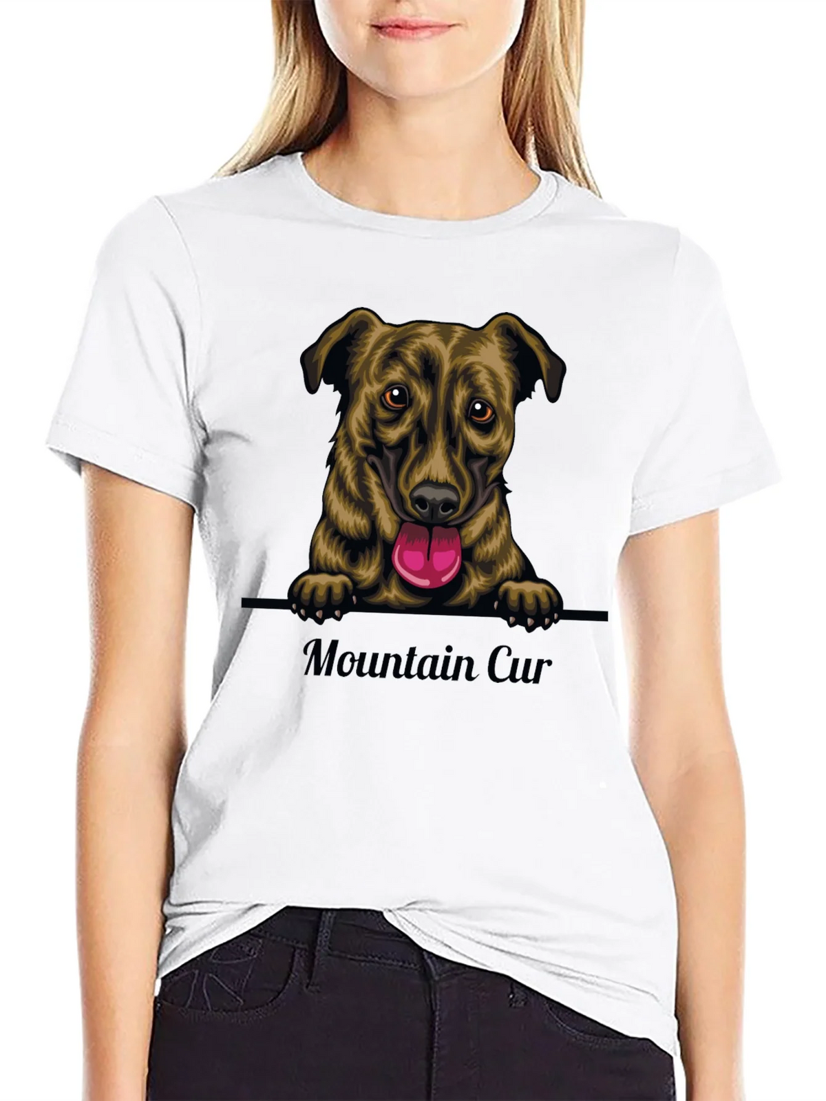 Mountain Cur Dog Graphic T-Shirt product image 8