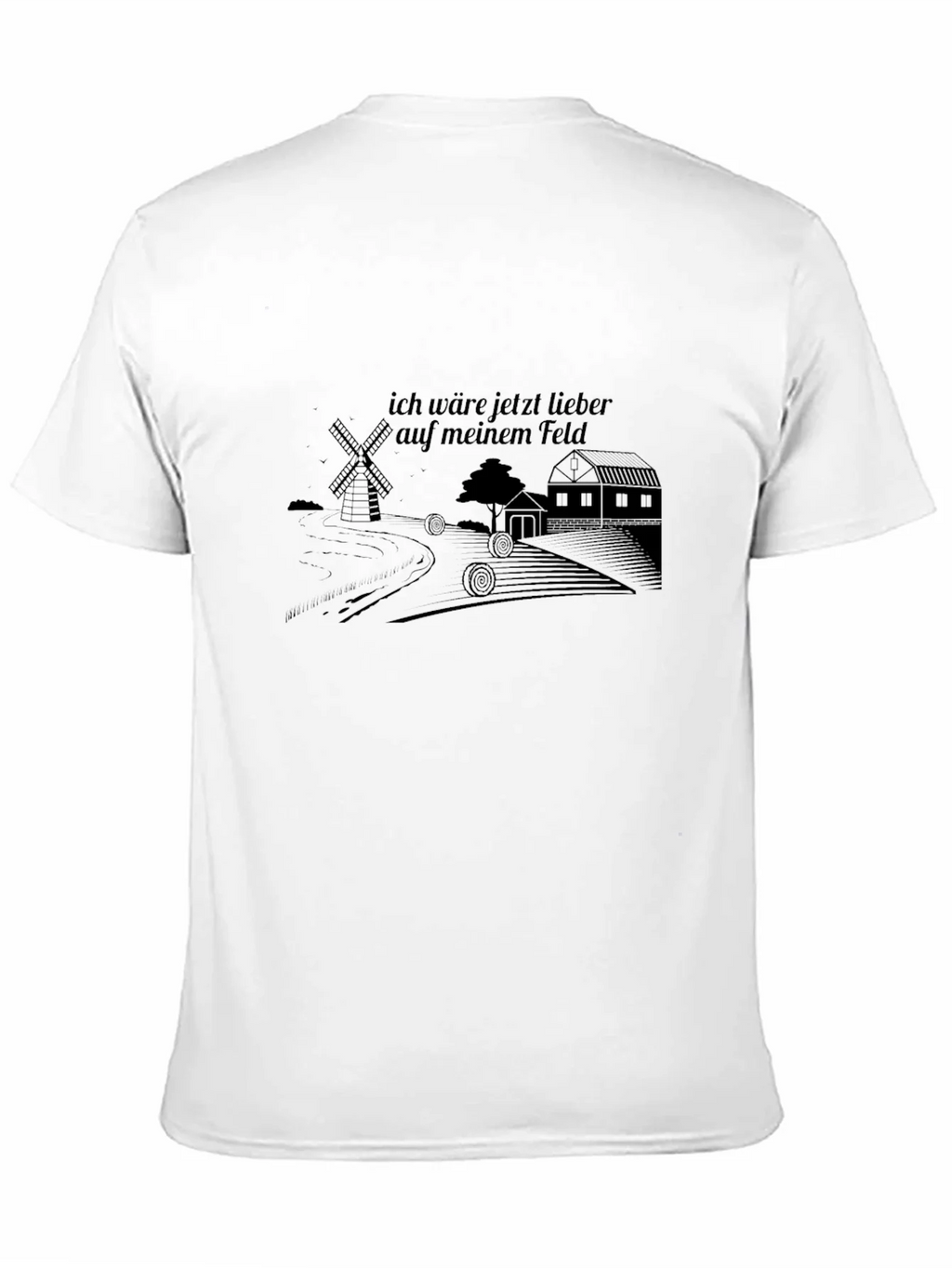 Mens Black Graphic T-Shirt - Farm Theme product image 10