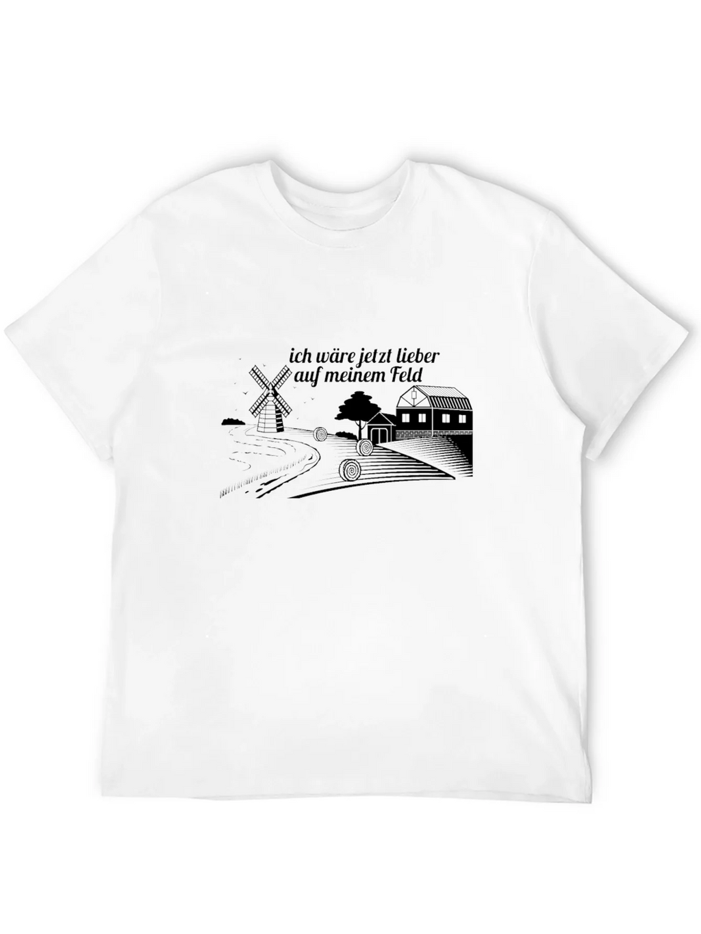 Mens Black Graphic T-Shirt - Farm Theme product image 11