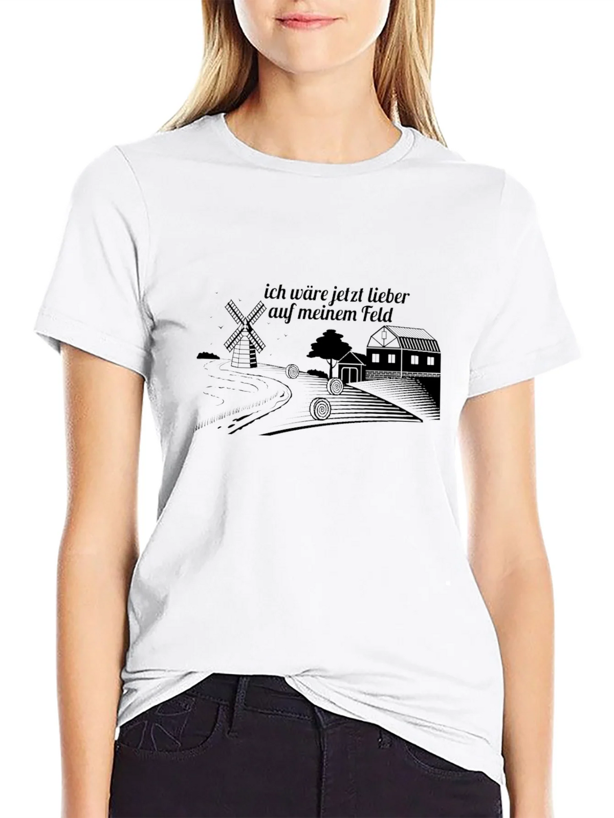 Mens Black Graphic T-Shirt - Farm Theme product image 8