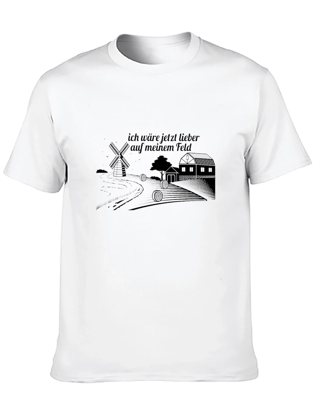 Mens Black Graphic T-Shirt - Farm Theme product image 9