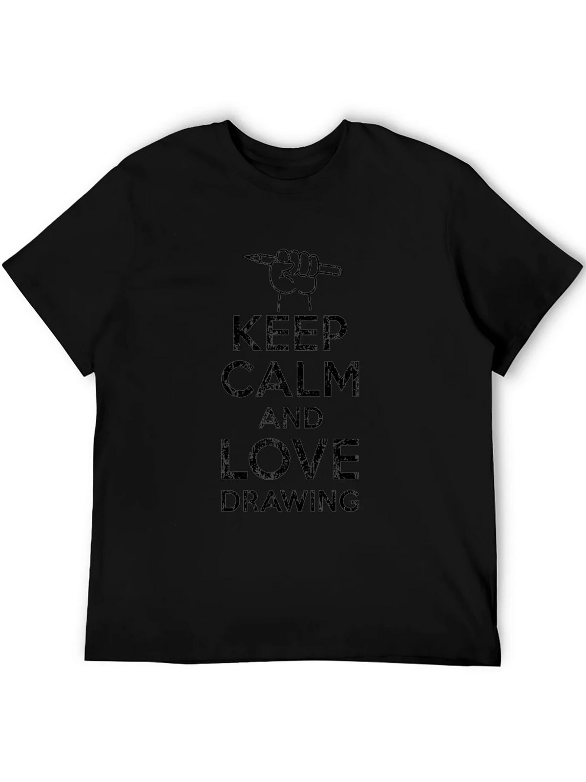 Keep Calm and Love Drawing Graphic T-Shirt product image 5