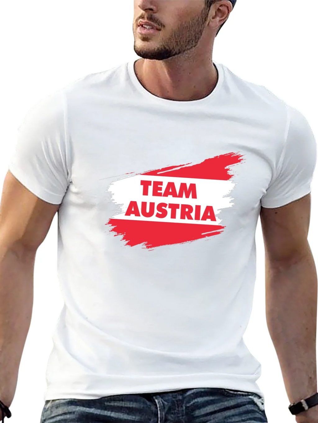 Team Austria T-Shirt - Black Cotton Tee product image 8