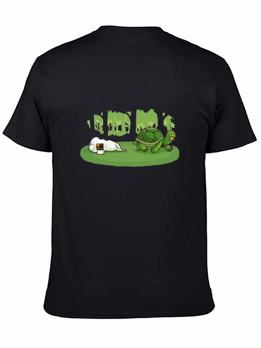 Hare & Tortoise T-Shirt - Black Cotton Blend product image 2