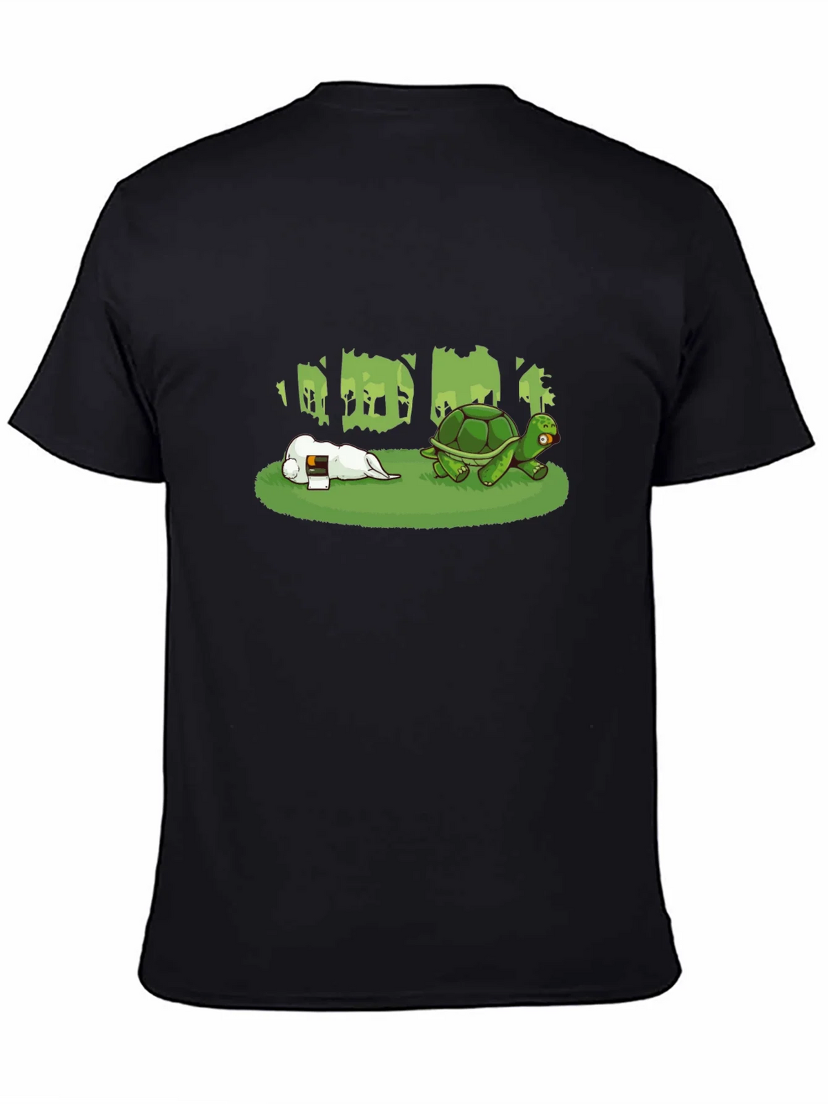 Hare & Tortoise T-Shirt - Black Cotton Blend product image 2