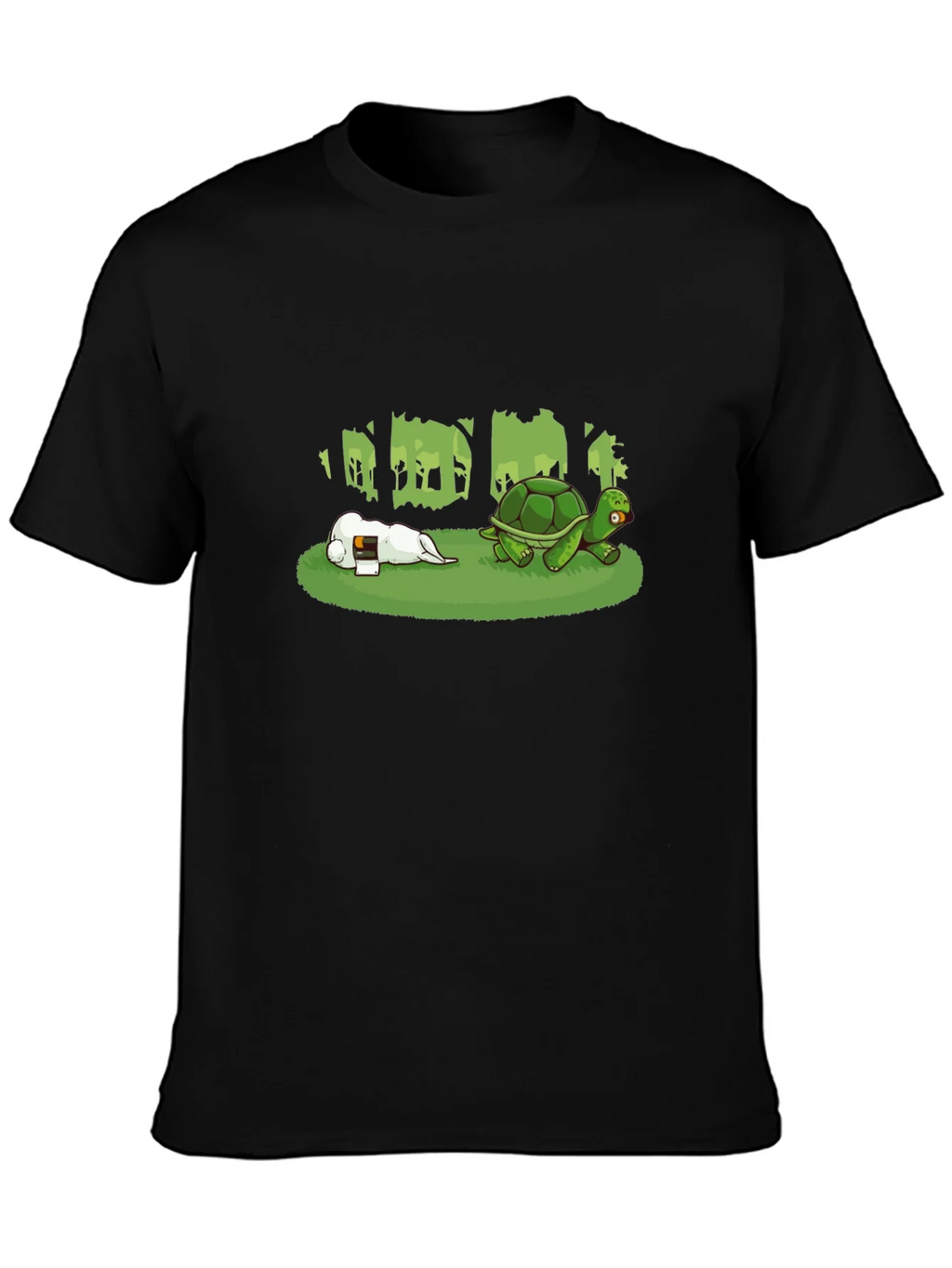 Hare & Tortoise T-Shirt - Black Cotton Blend product image 1