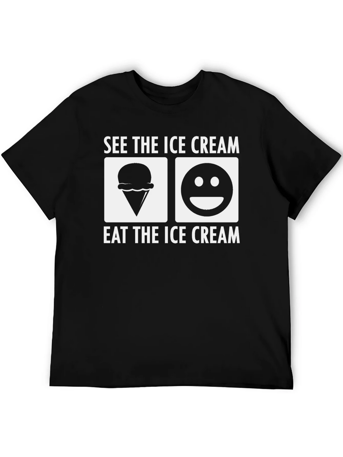 See the Ice Cream Eat Black T-Shirt product image 3