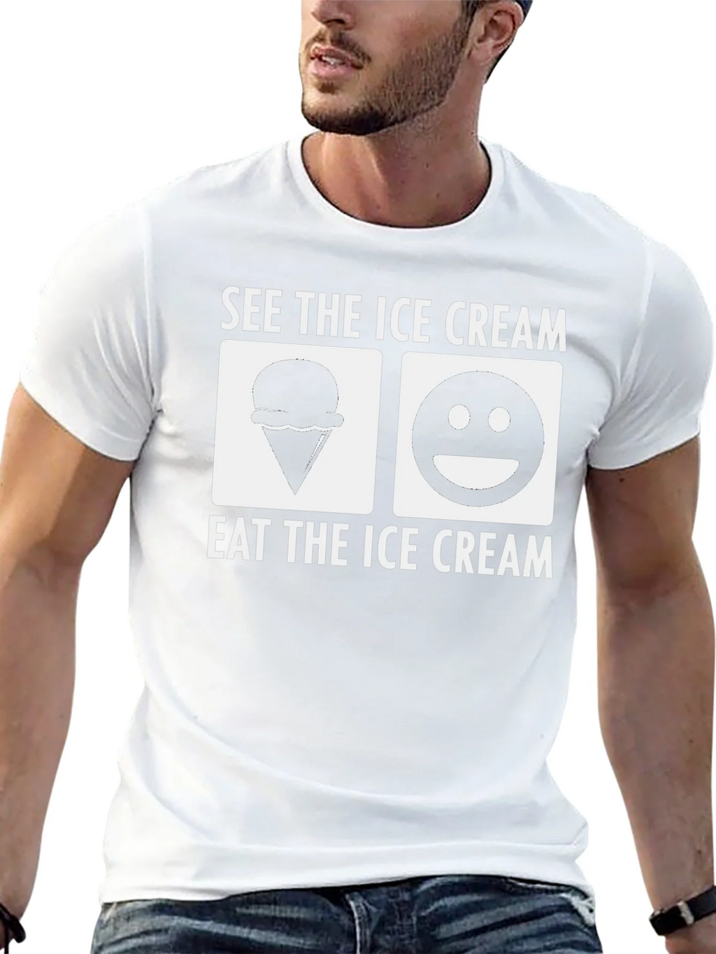 See the Ice Cream Eat Black T-Shirt product image 7