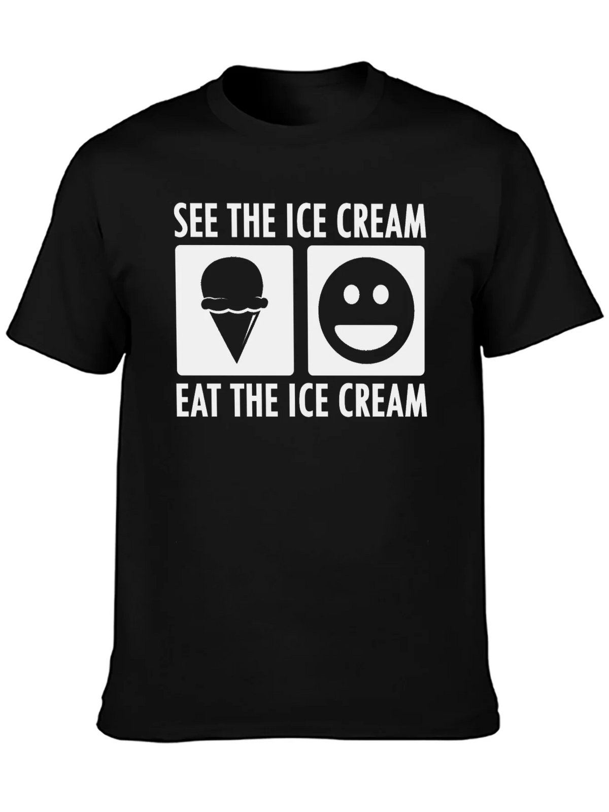 See the Ice Cream Eat Black T-Shirt product image 2