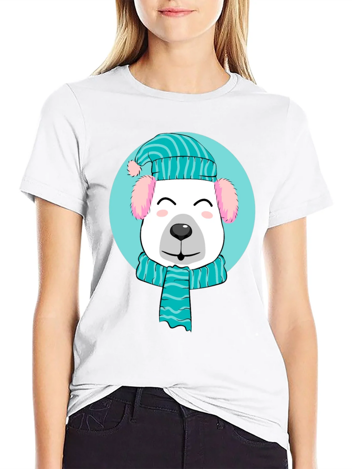 Winter Pup Graphic Tee - Cute Holiday Style!