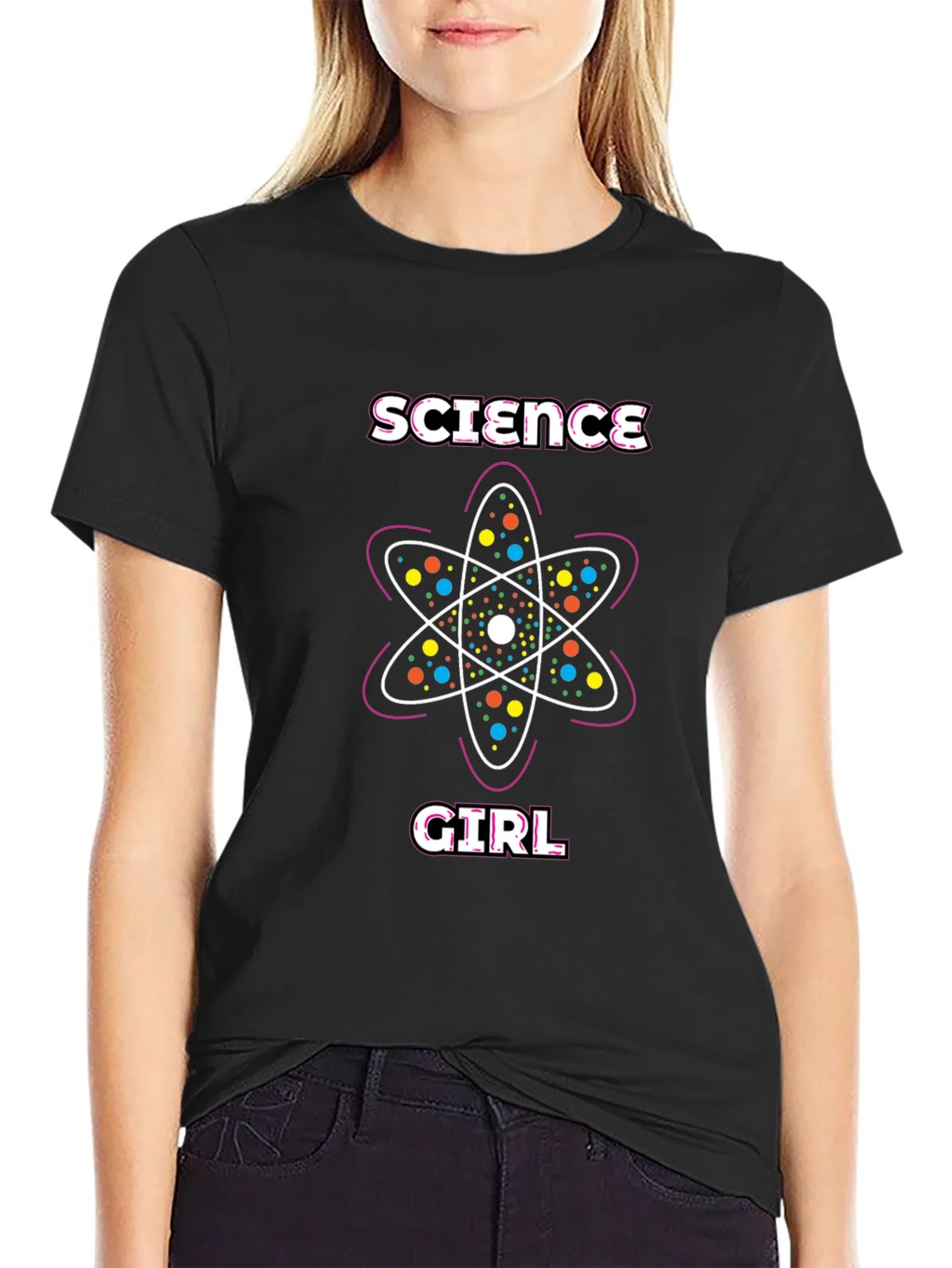 Science Girl T-Shirt - Atom Design product image 2