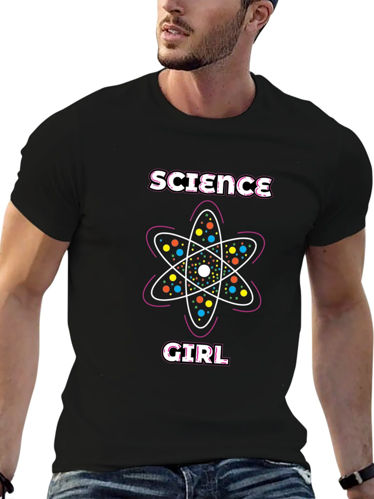 Science Girl T-Shirt - Atom Design product image 6