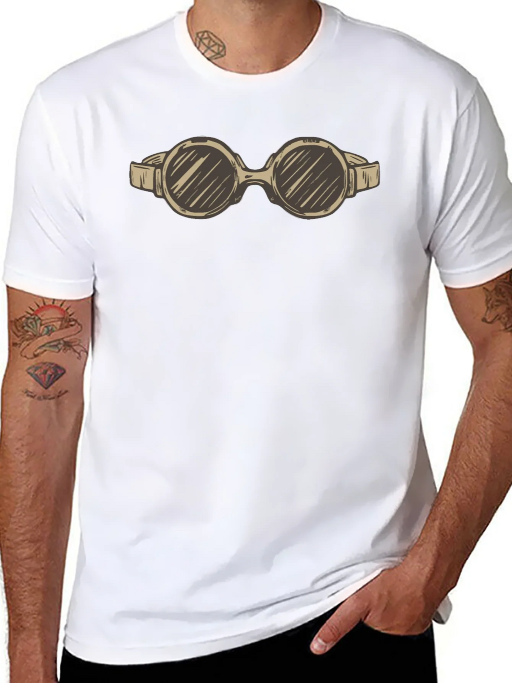 Retro Aviator Goggles Graphic Tee - Vintage Style product image 7