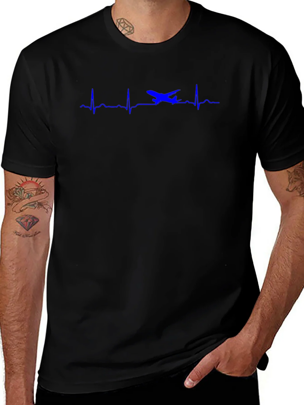 Pilot Heartbeat T-Shirt - Aviation Lover Tee product image 1
