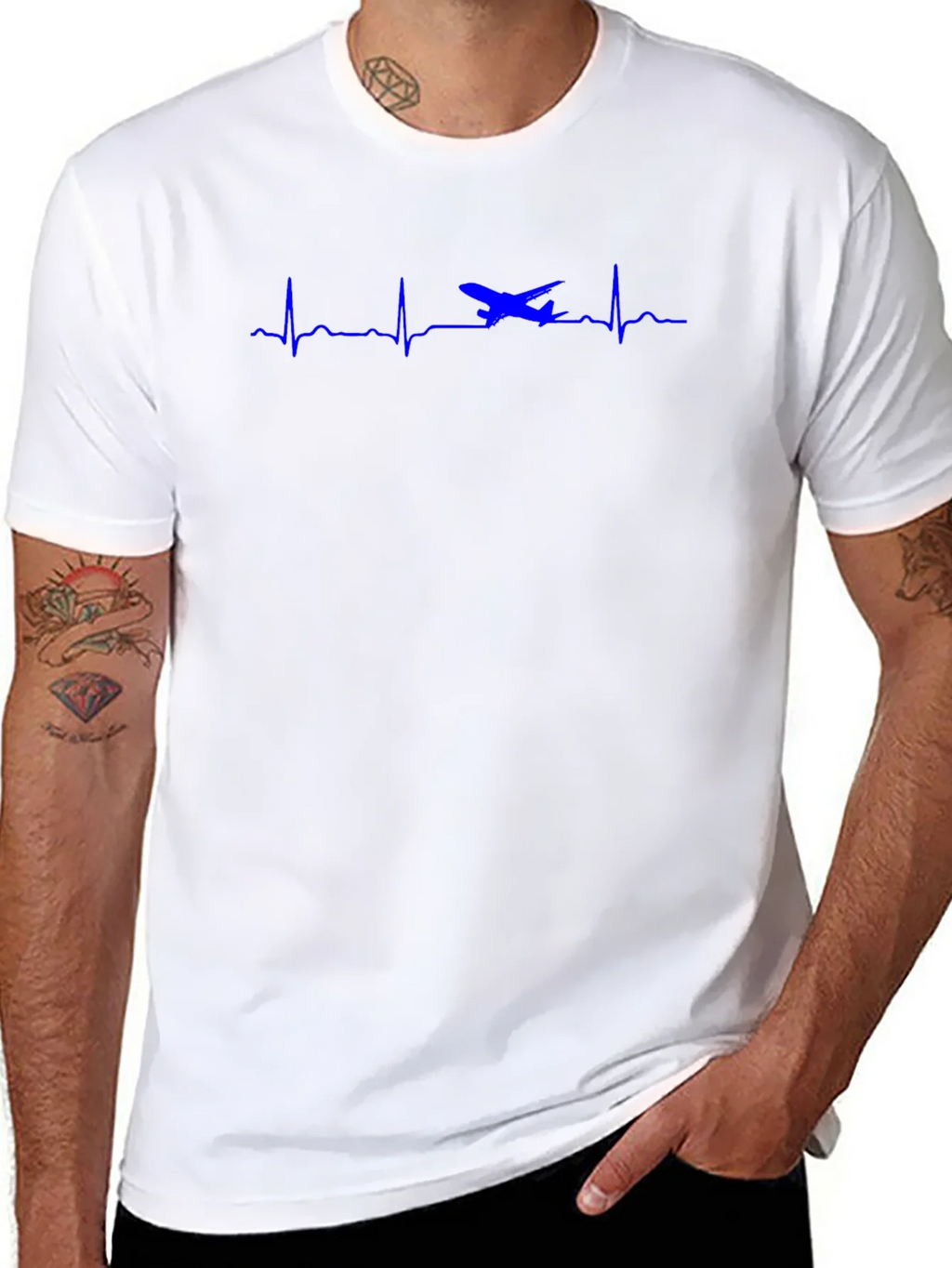 Pilot Heartbeat T-Shirt - Aviation Lover Tee product image 7