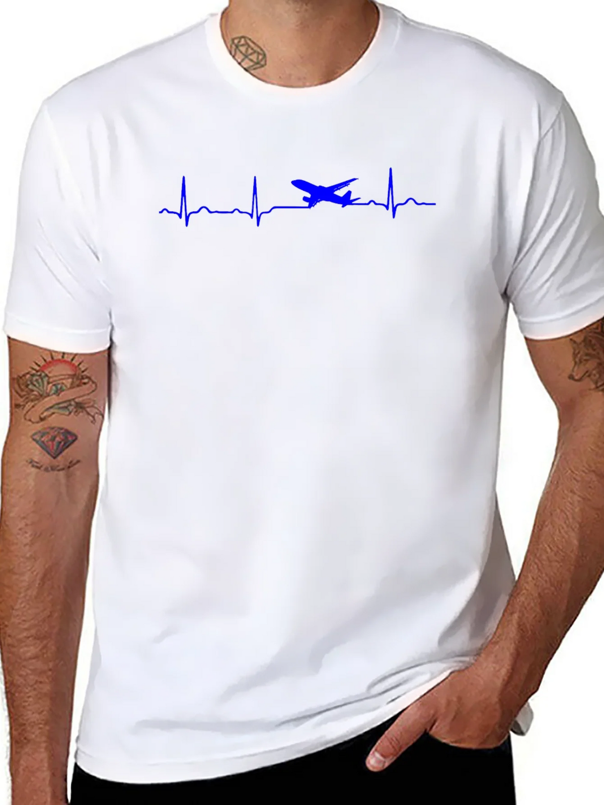 Pilot Heartbeat T-Shirt - Aviation Lover Tee product image 7