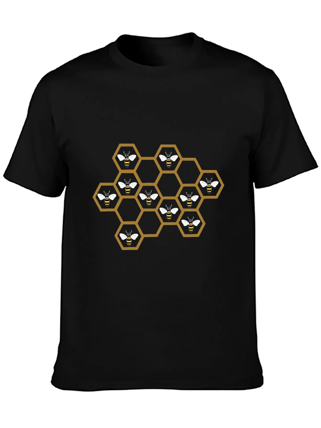 Honeycomb Bee T-Shirt - Unique Graphic Tee product image 3