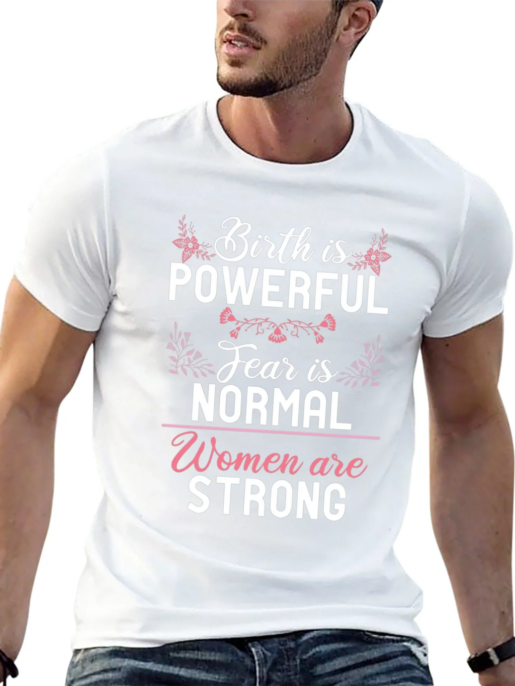 Birth is Powerful Graphic Tee - Womens Empowerment Shirt product image 12