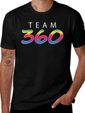 Team 360 Rainbow Graphic Black T-Shirt product image 1