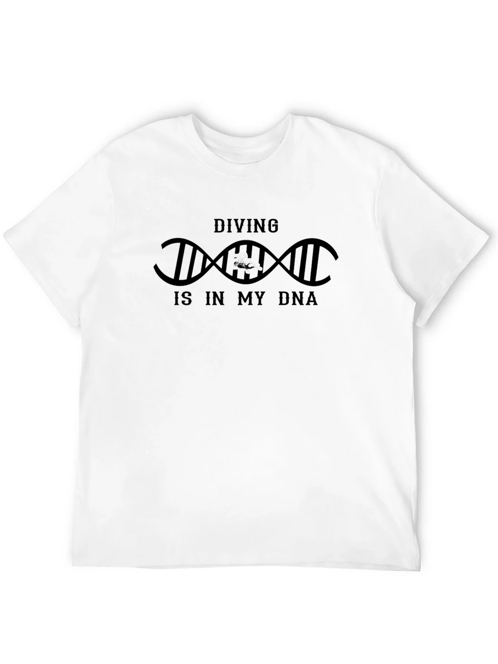 Diving DNA T-Shirt - Black Cotton Tee product image 11