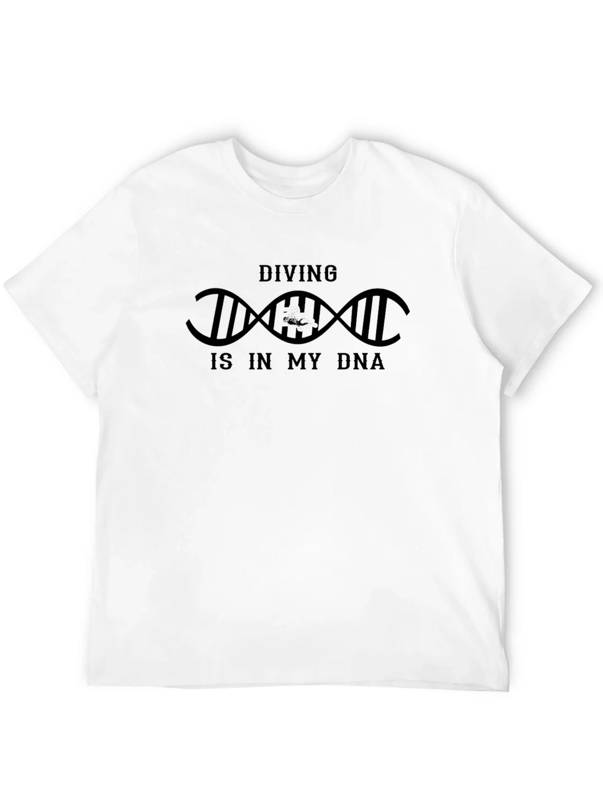 Diving DNA T-Shirt - Black Cotton Tee product image 11