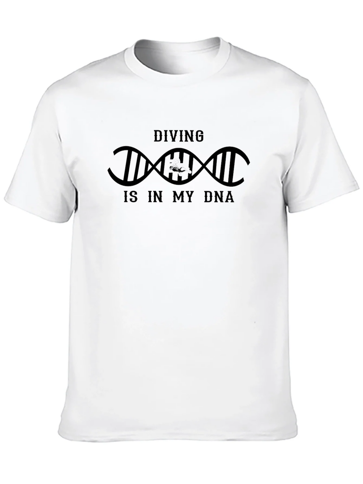 Diving DNA T-Shirt - Black Cotton Tee product image 9