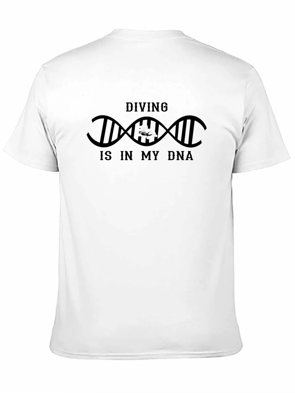 Diving DNA T-Shirt - Black Cotton Tee product image 10