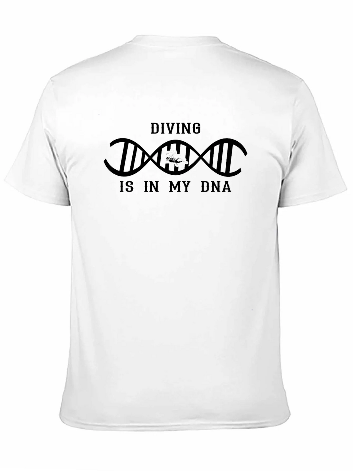 Diving DNA T-Shirt - Black Cotton Tee product image 10