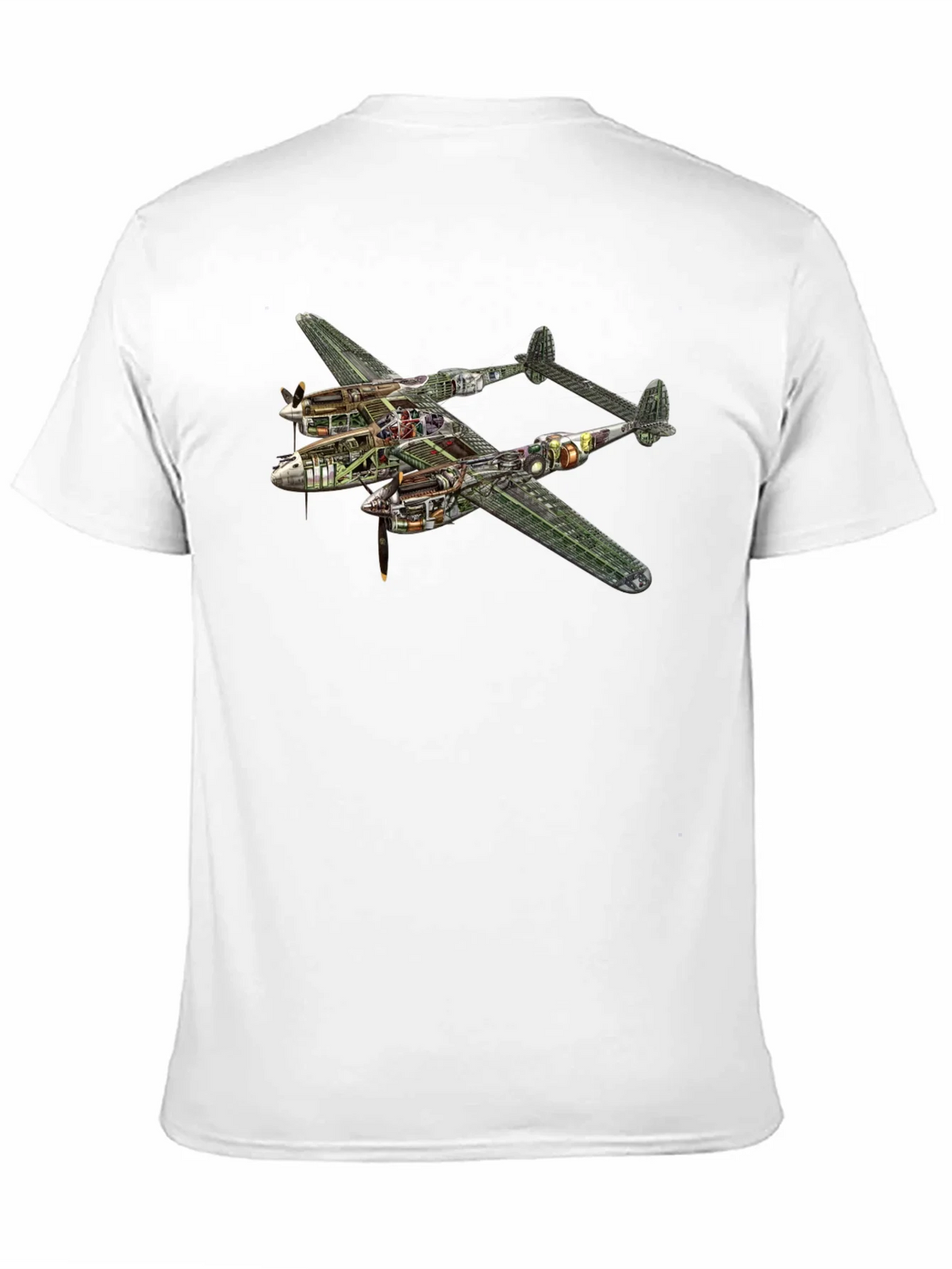 Unique P-38 Lightning Cutaway Graphic Tee product image 8