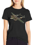 Unique P-38 Lightning Cutaway Graphic Tee product image 1
