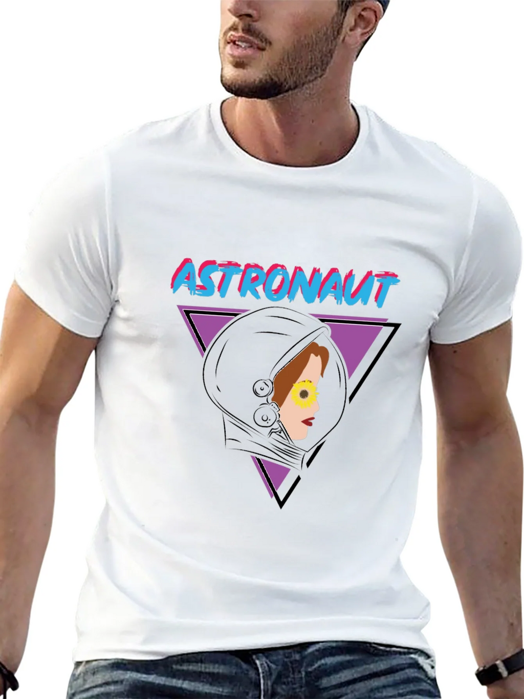 Astronaut Retro Graphic T-Shirt product image 6