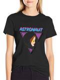 Astronaut Retro Graphic T-Shirt product image 1