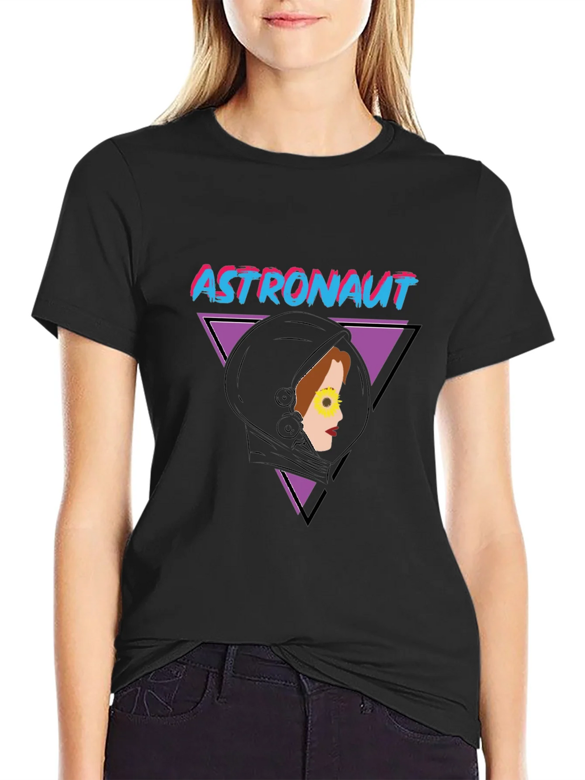 Astronaut Retro Graphic T-Shirt product image 1
