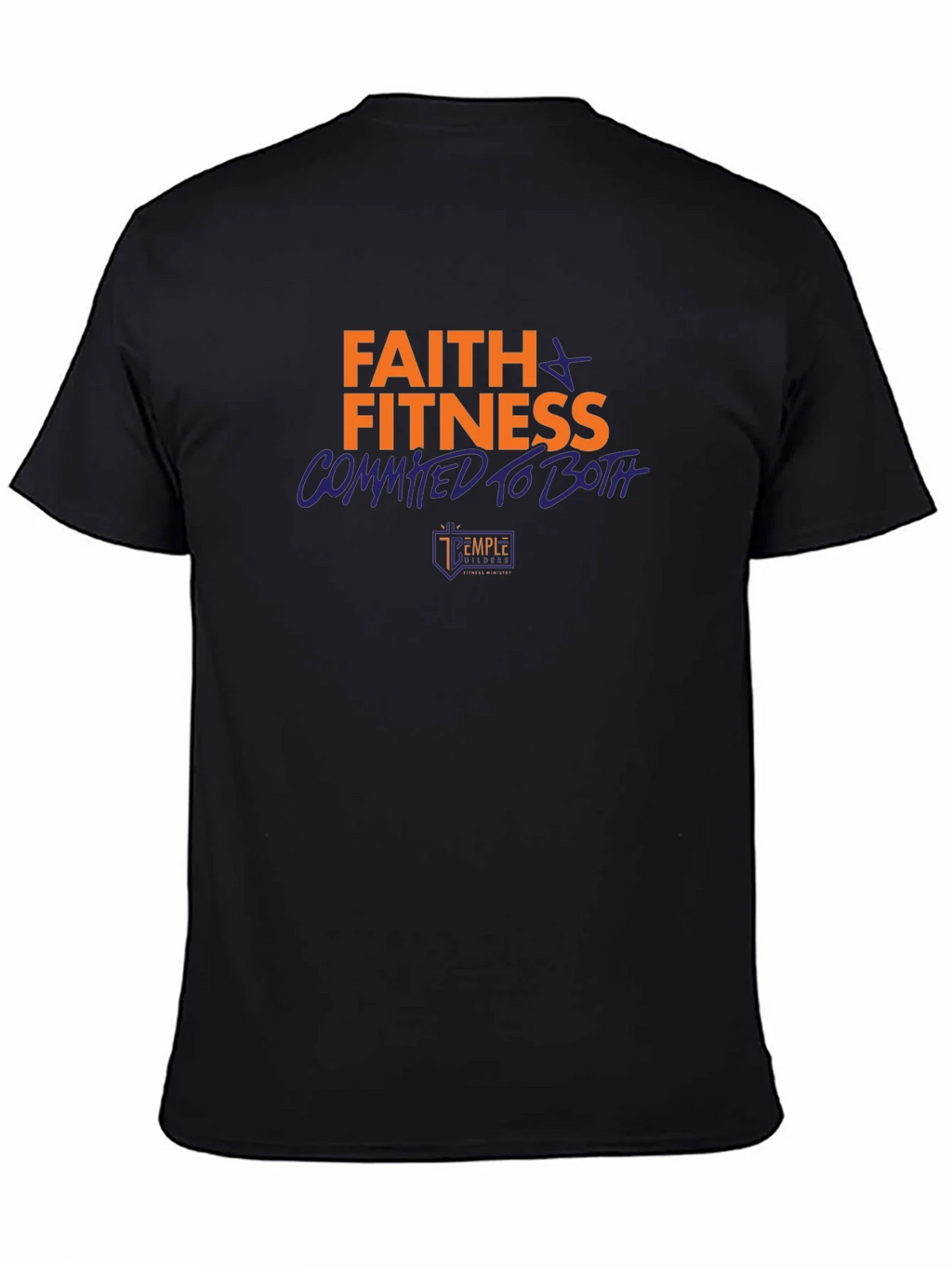 Faith & Fitness Graphic Tee - Black product image 3