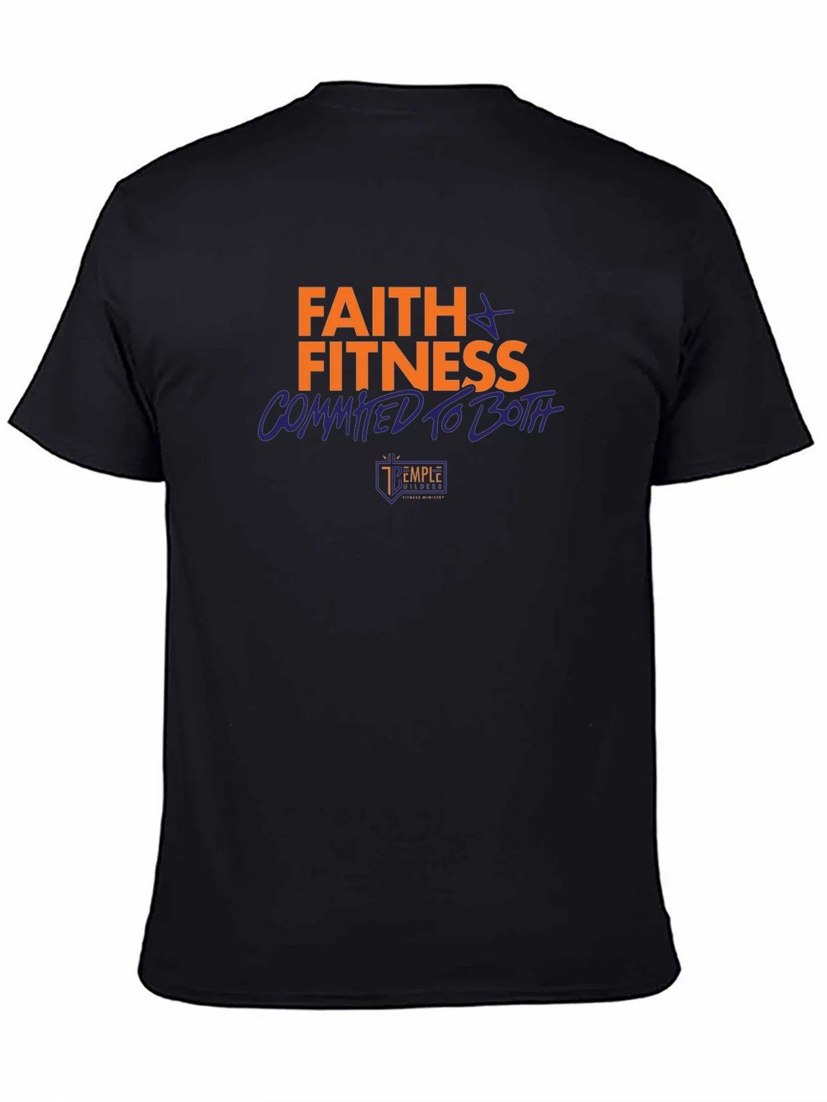 Faith & Fitness Graphic Tee - Black product image 3