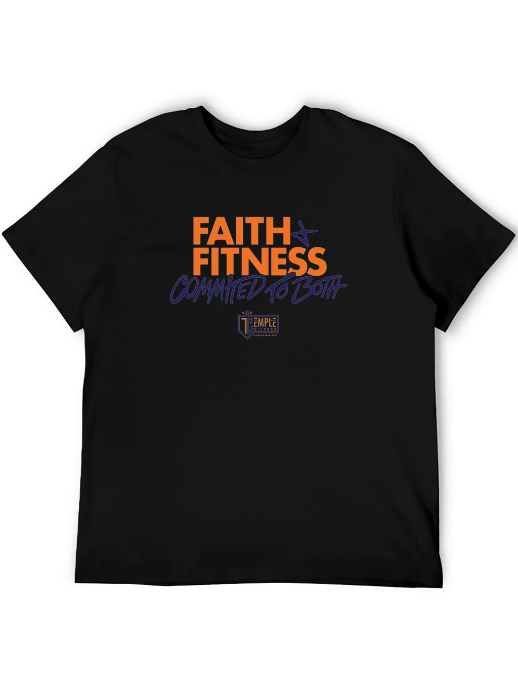 Faith & Fitness Graphic Tee - Black product image 4