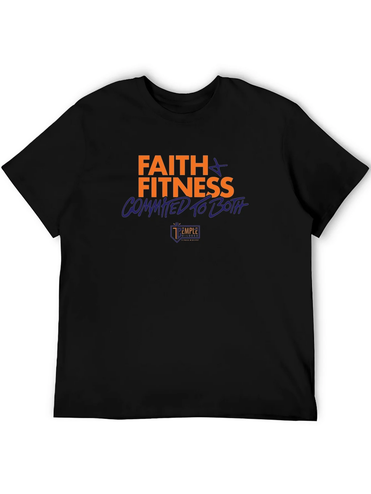 Faith & Fitness Graphic Tee - Black product image 4