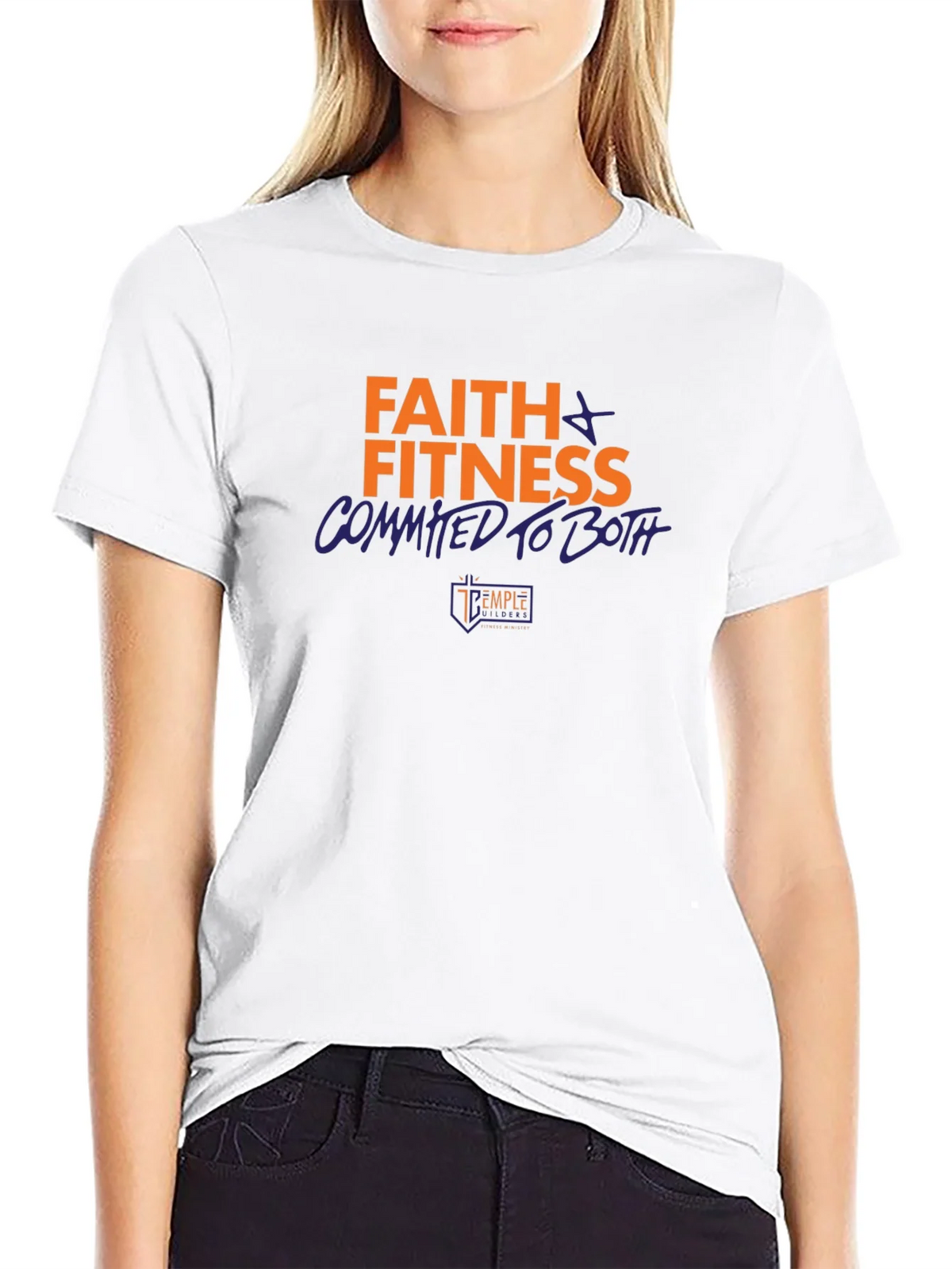 Faith & Fitness Graphic Tee - Black product image 7