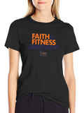 Faith & Fitness Graphic Tee - Black product image 1