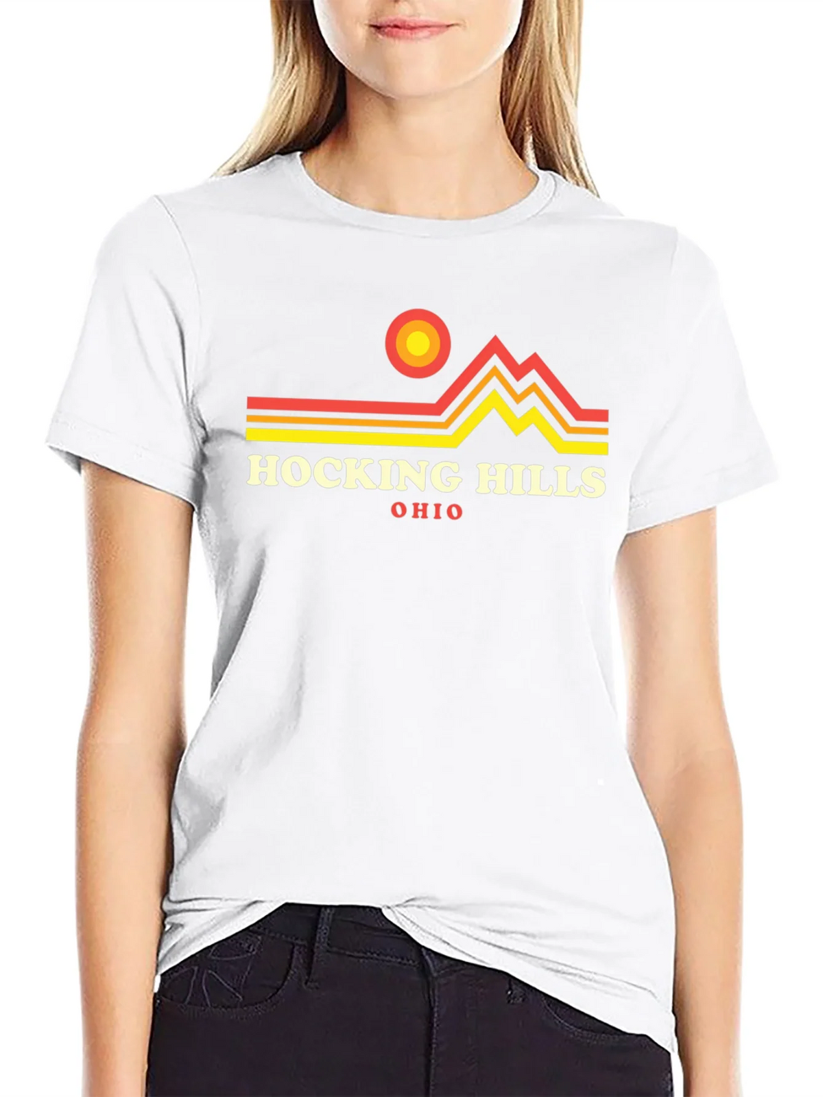 Hocking Hills Ohio Graphic Tee - Black product image 8