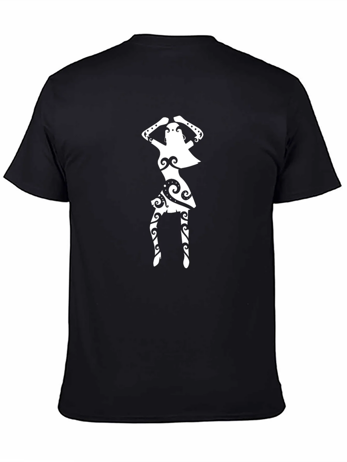 Tribal Dancer Graphic Black T-Shirt product image 4