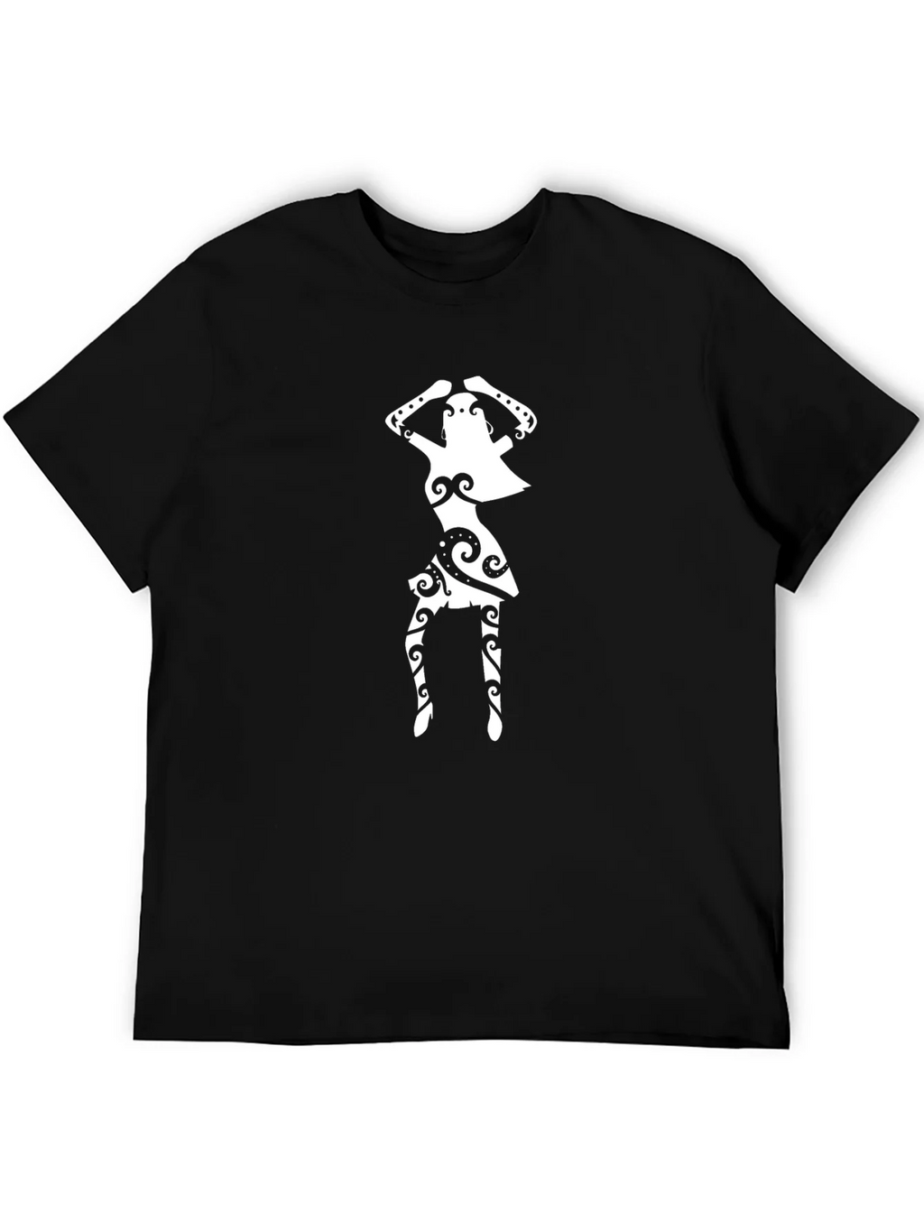 Tribal Dancer Graphic Black T-Shirt product image 5