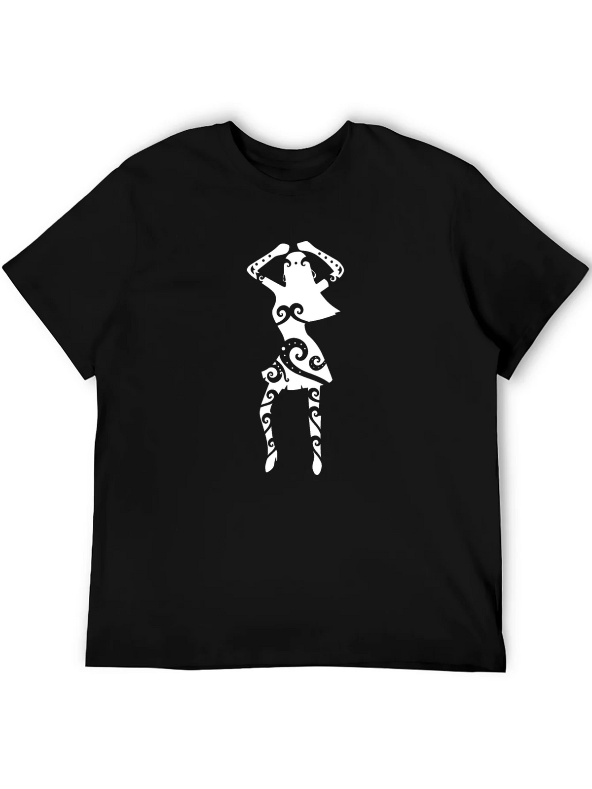 Tribal Dancer Graphic Black T-Shirt product image 5