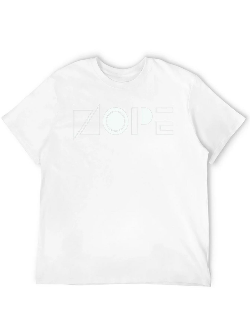 Geometric NOPE Graphic Tee - Modern Minimalist product image 11