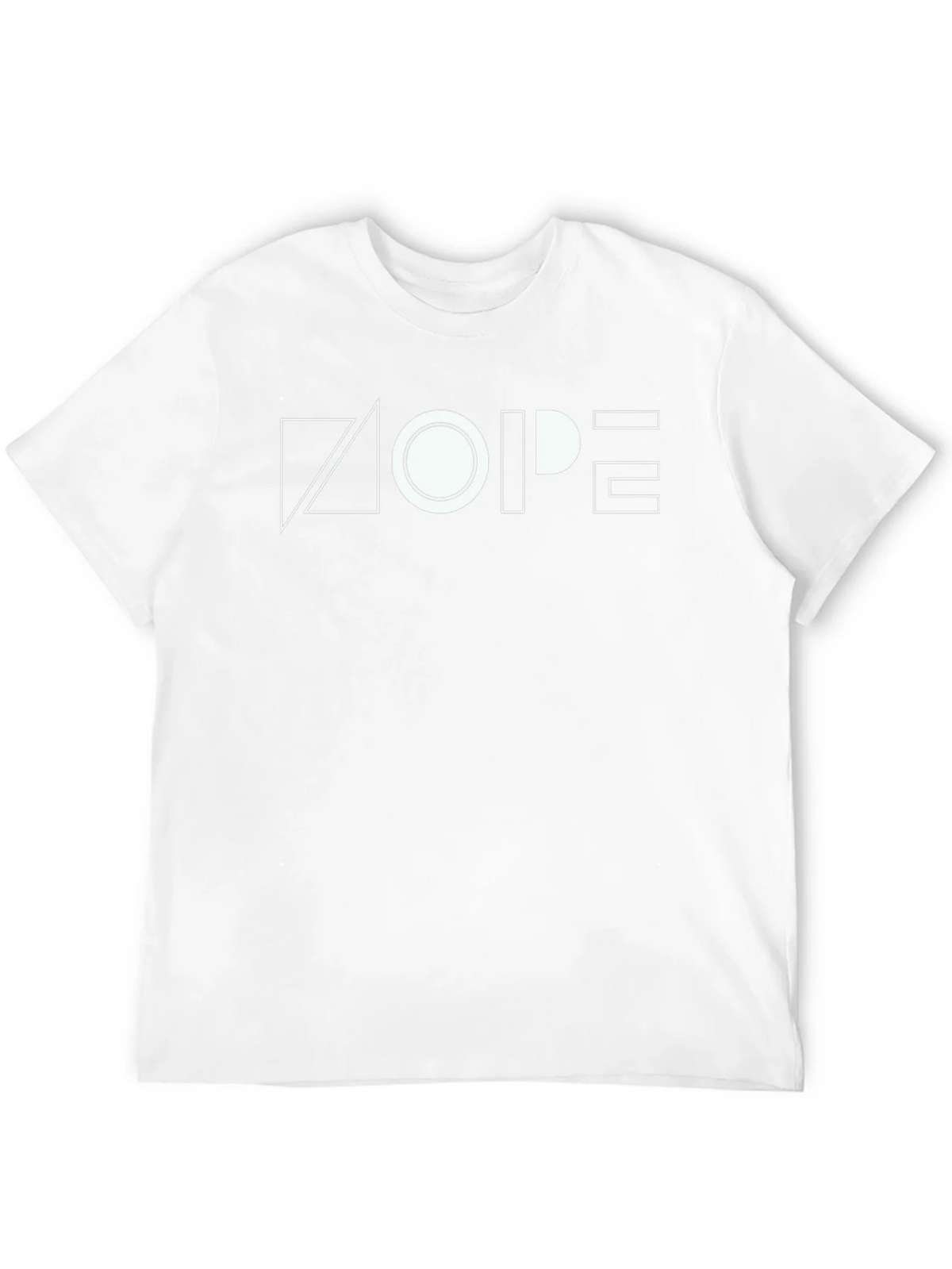 Geometric NOPE Graphic Tee - Modern Minimalist product image 11