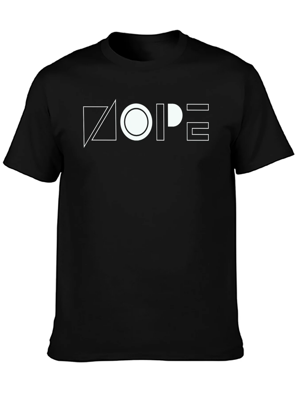 Geometric NOPE Graphic Tee - Modern Minimalist product image 3