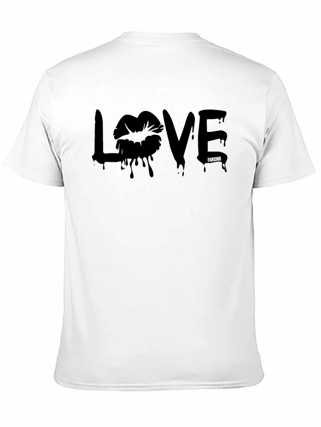 Love Lips Graphic Tee - Black Cotton T-Shirt for Men product image 10